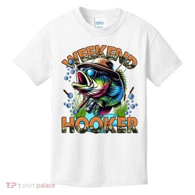 Cool Fishing Weekend Hooker Kids T-Shirt