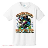 Cool Fishing Weekend Hooker Kids T-Shirt thumb 0
