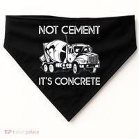 Concrete Finisher Worker Cement Mixer Truck Driver USA-Made Doggie Bandana thumb 0