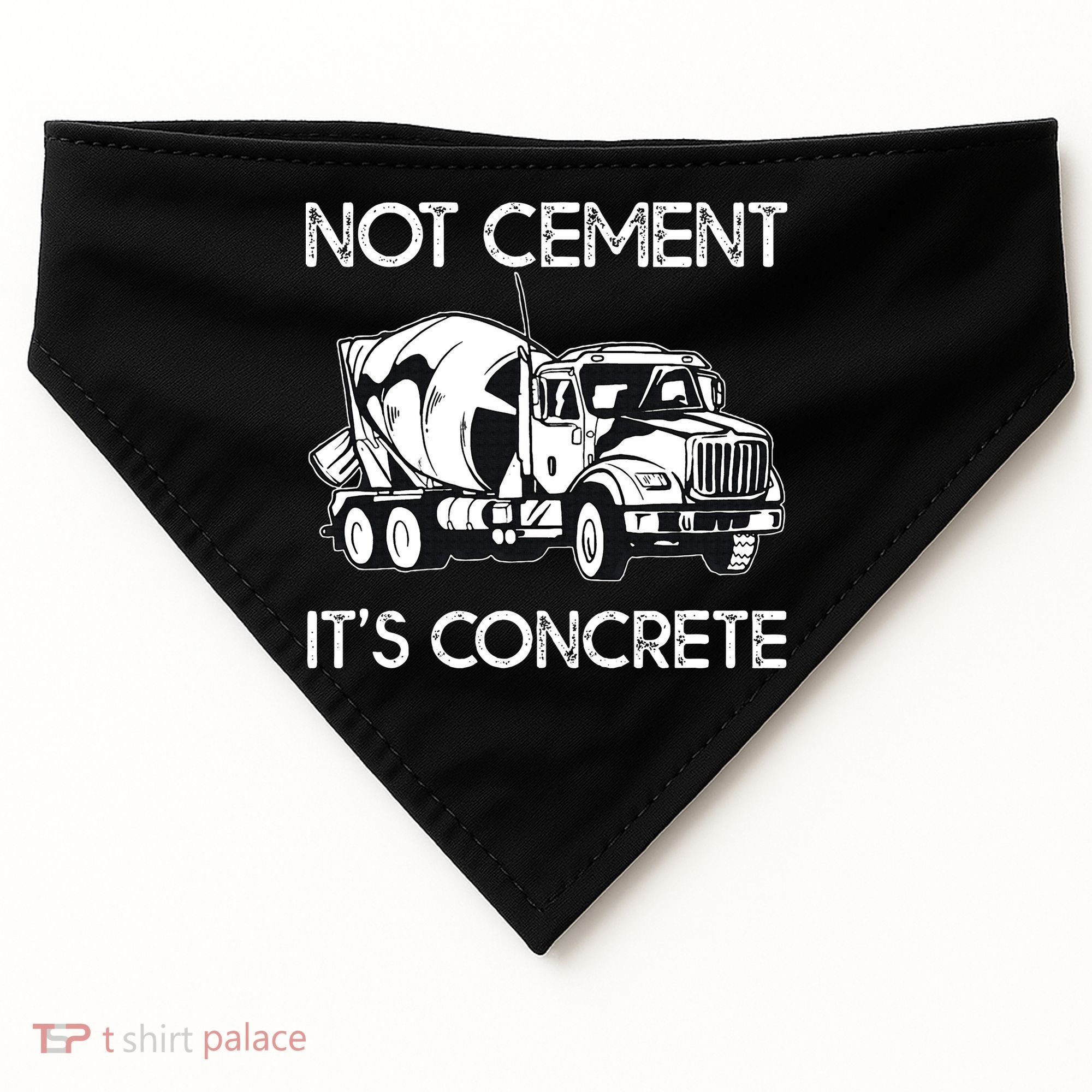 Concrete Finisher Worker Cement Mixer Truck Driver USA-Made Doggie Bandana