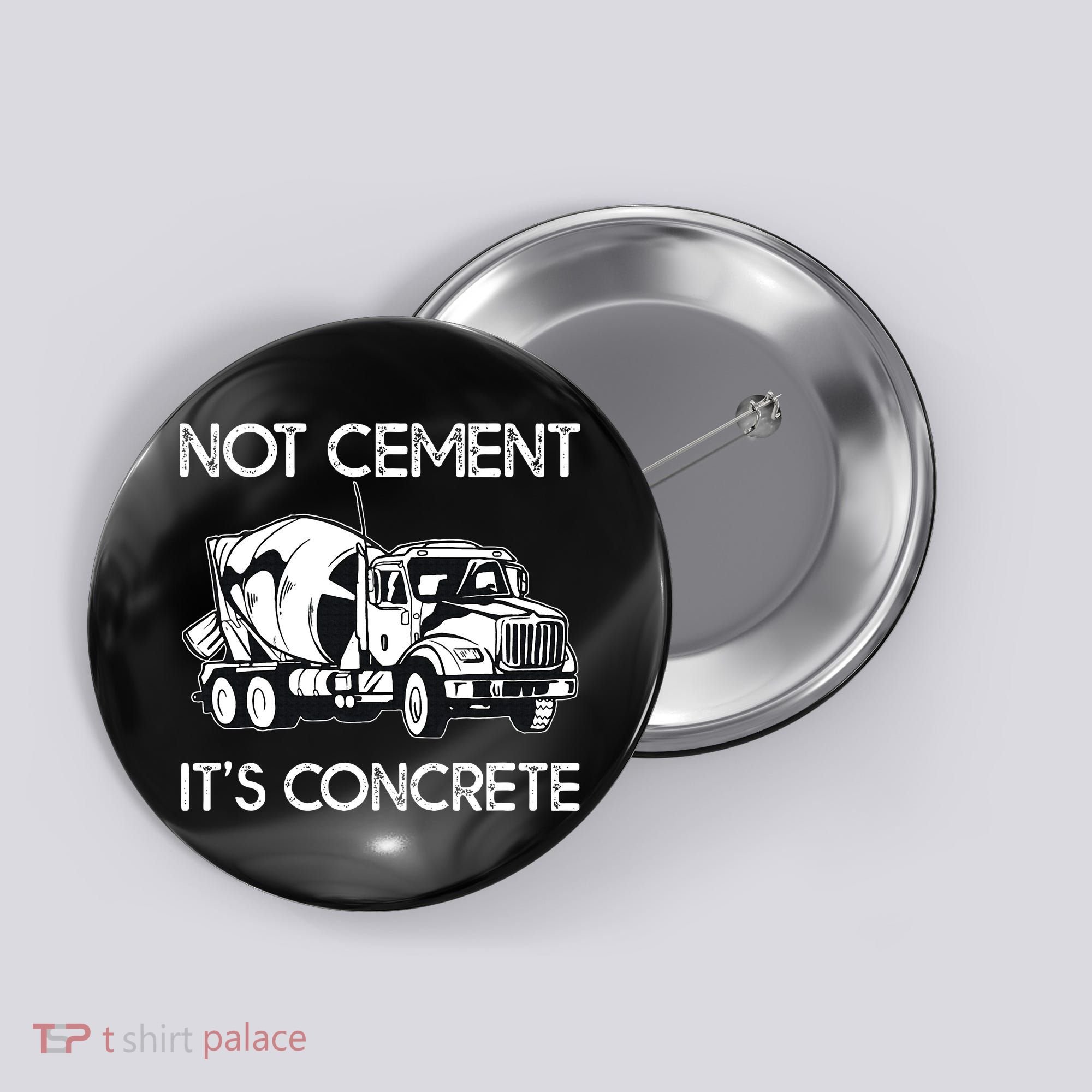 Concrete Finisher Worker Cement Mixer Truck Driver Button