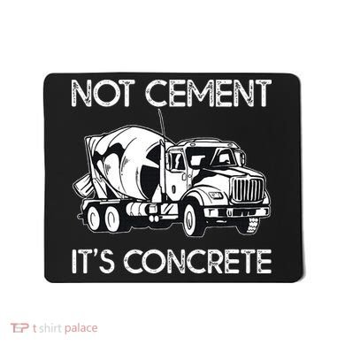 Concrete Finisher Worker Cement Mixer Truck Driver Mousepad