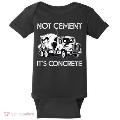 Concrete Finisher Worker Cement Mixer Truck Driver Baby Bodysuit