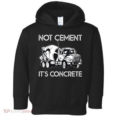 Concrete Finisher Worker Cement Mixer Truck Driver Toddler Hoodie