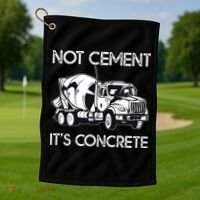Concrete Finisher Worker Cement Mixer Truck Driver Golf Towel thumb 1
