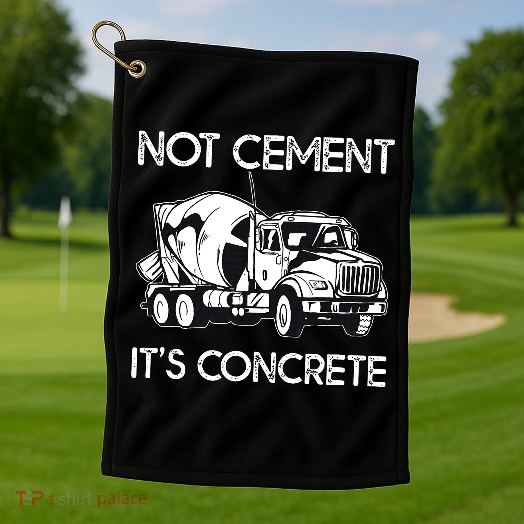 Concrete Finisher Worker Cement Mixer Truck Driver Golf Towel