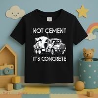 Concrete Finisher Worker Cement Mixer Truck Driver Toddler T-Shirt thumb 3