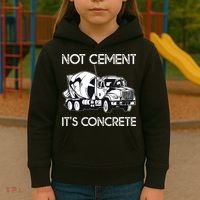 Concrete Finisher Worker Cement Mixer Truck Driver Kids Hoodie thumb 3