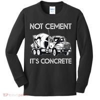 Concrete Finisher Worker Cement Mixer Truck Driver Kids Long Sleeve Shirt thumb 0