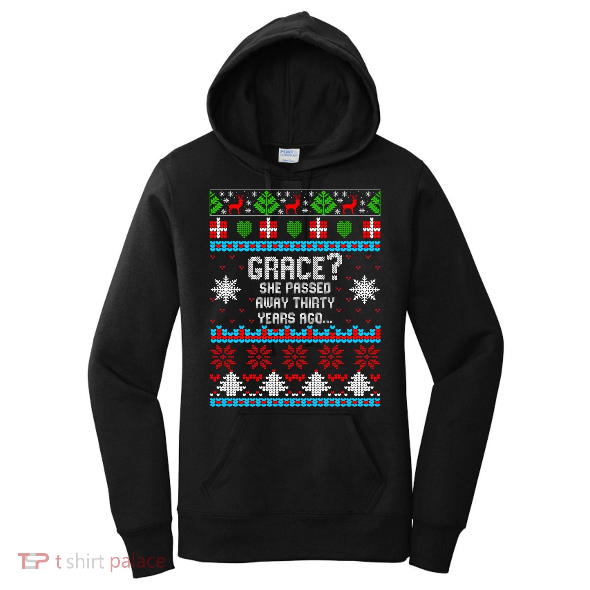 Christmas Family Winter Vacation Ugly Sweater Style Women's Hoodie