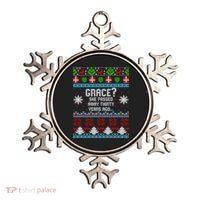 Christmas Family Winter Vacation Ugly Sweater Style Ornament thumb 0