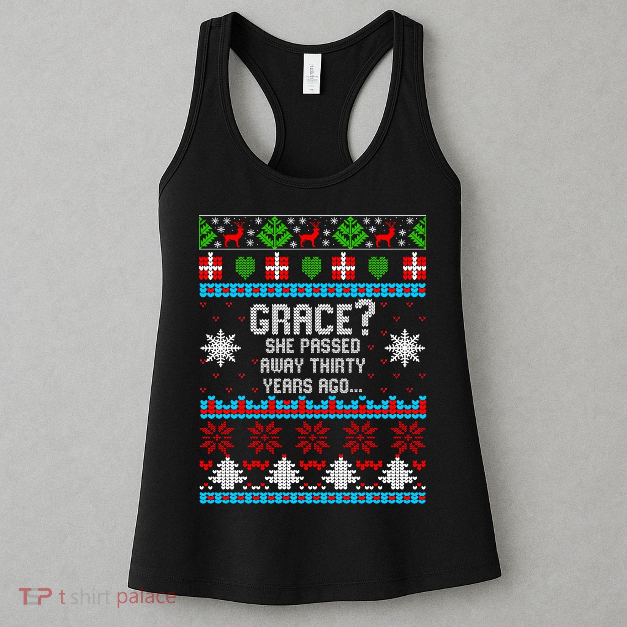 Christmas Family Winter Vacation Ugly Sweater Style Women's Tank Top