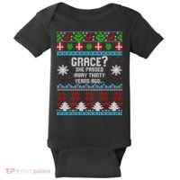 Christmas Family Winter Vacation Ugly Sweater Style Baby Bodysuit thumb 0
