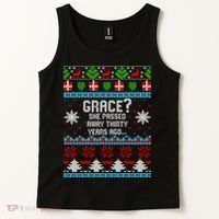 Christmas Family Winter Vacation Ugly Sweater Style Tank Top thumb 2