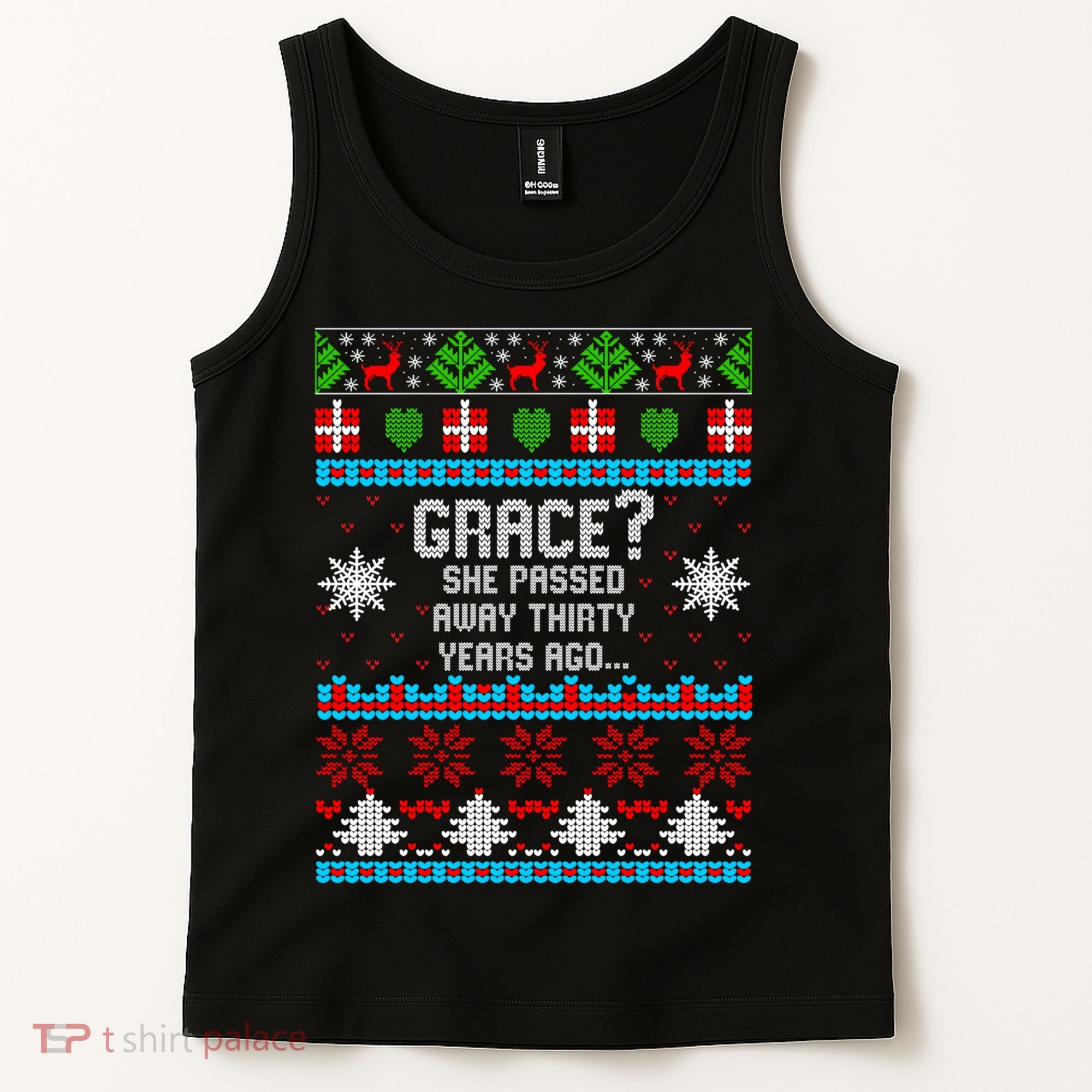 Christmas Family Winter Vacation Ugly Sweater Style Tank Top