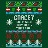 Christmas Family Winter Vacation Ugly Sweater Style T-Shirt thumb 7