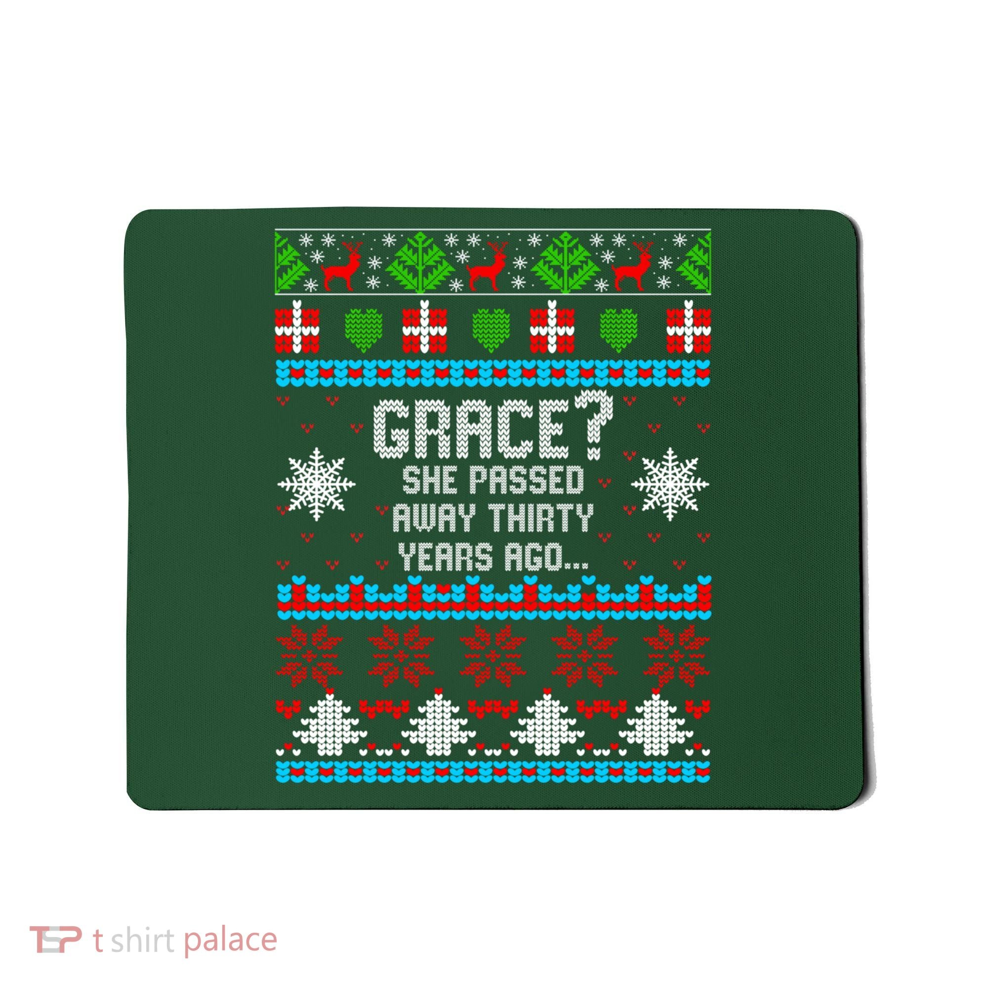 Christmas Family Winter Vacation Ugly Sweater Style Mousepad