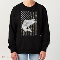 Camouflage Flag Walleye Fishing Angler Women's Sweatshirt thumb 0