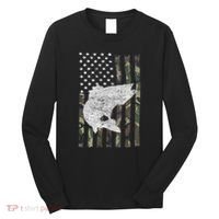 Camouflage Flag Walleye Fishing Angler Long Sleeve Shirt thumb 0