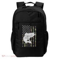 Camouflage Flag Walleye Fishing Angler Backpack thumb 0