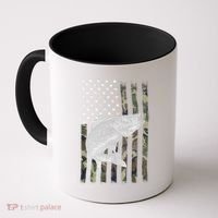 Camouflage Flag Walleye Fishing Angler Coffee Mug thumb 0
