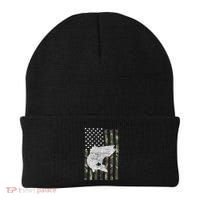 Camouflage Flag Walleye Fishing Angler Beanie thumb 0