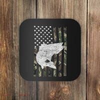 Camouflage Flag Walleye Fishing Angler Coaster thumb 0