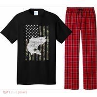 Camouflage Flag Walleye Fishing Angler Pajama Set thumb 0