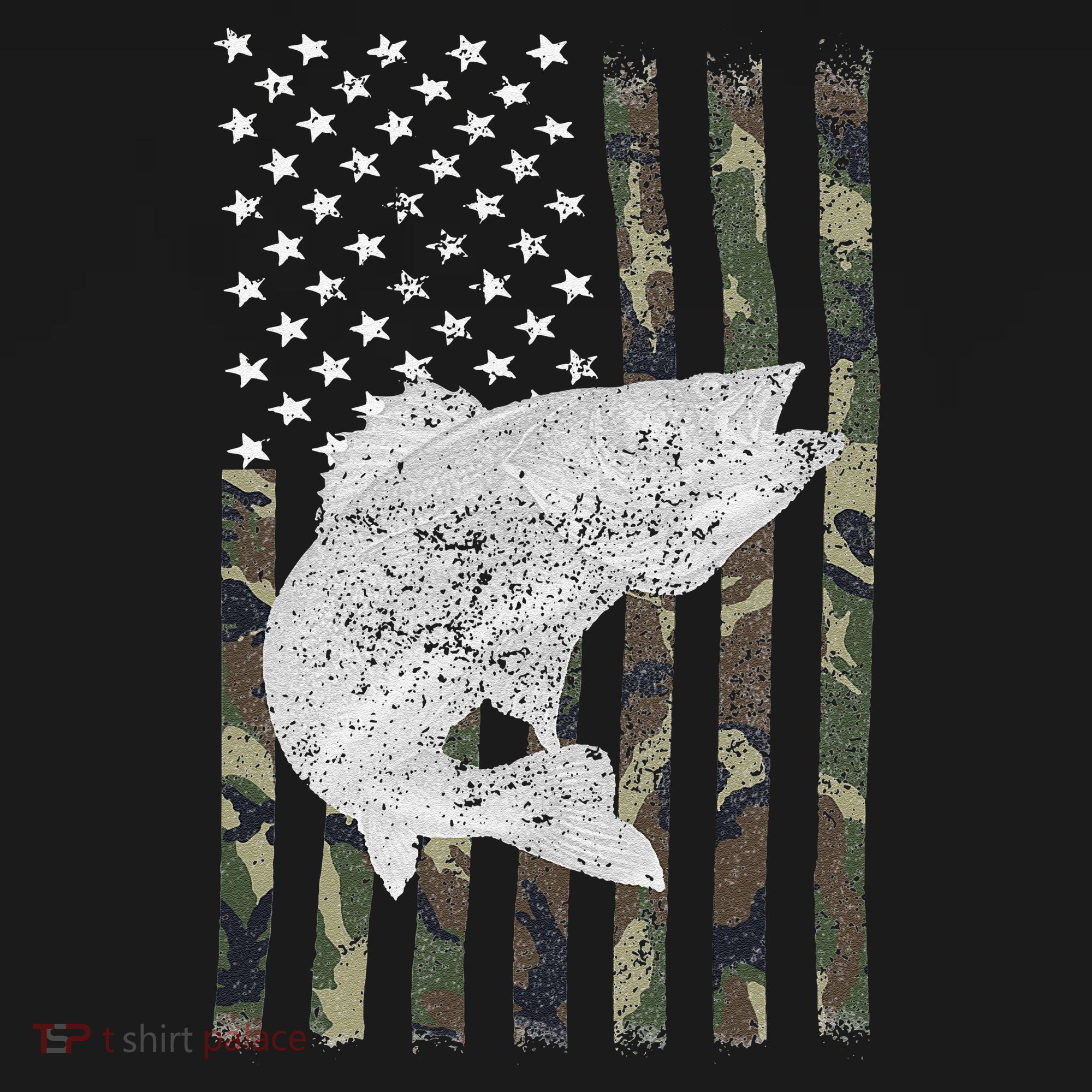 Camouflage Flag Walleye Fishing Angler Women's Hoodie