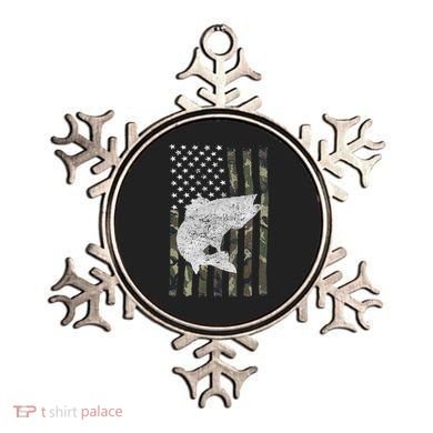 Camouflage Flag Walleye Fishing Angler Ornament