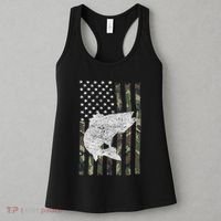 Camouflage Flag Walleye Fishing Angler Women's Tank Top thumb 3
