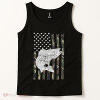 Camouflage Flag Walleye Fishing Angler Tank Top thumb 2
