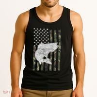 Camouflage Flag Walleye Fishing Angler Tank Top thumb 3