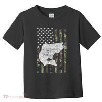 Camouflage Flag Walleye Fishing Angler Toddler T-Shirt thumb 0