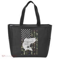 Camouflage Flag Walleye Fishing Angler Tote Bag thumb 0