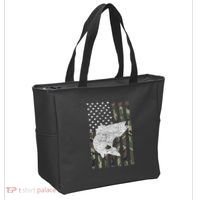 Camouflage Flag Walleye Fishing Angler Tote Bag thumb 2