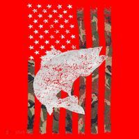 Camouflage Flag Walleye Fishing Angler Santa Hat thumb 1