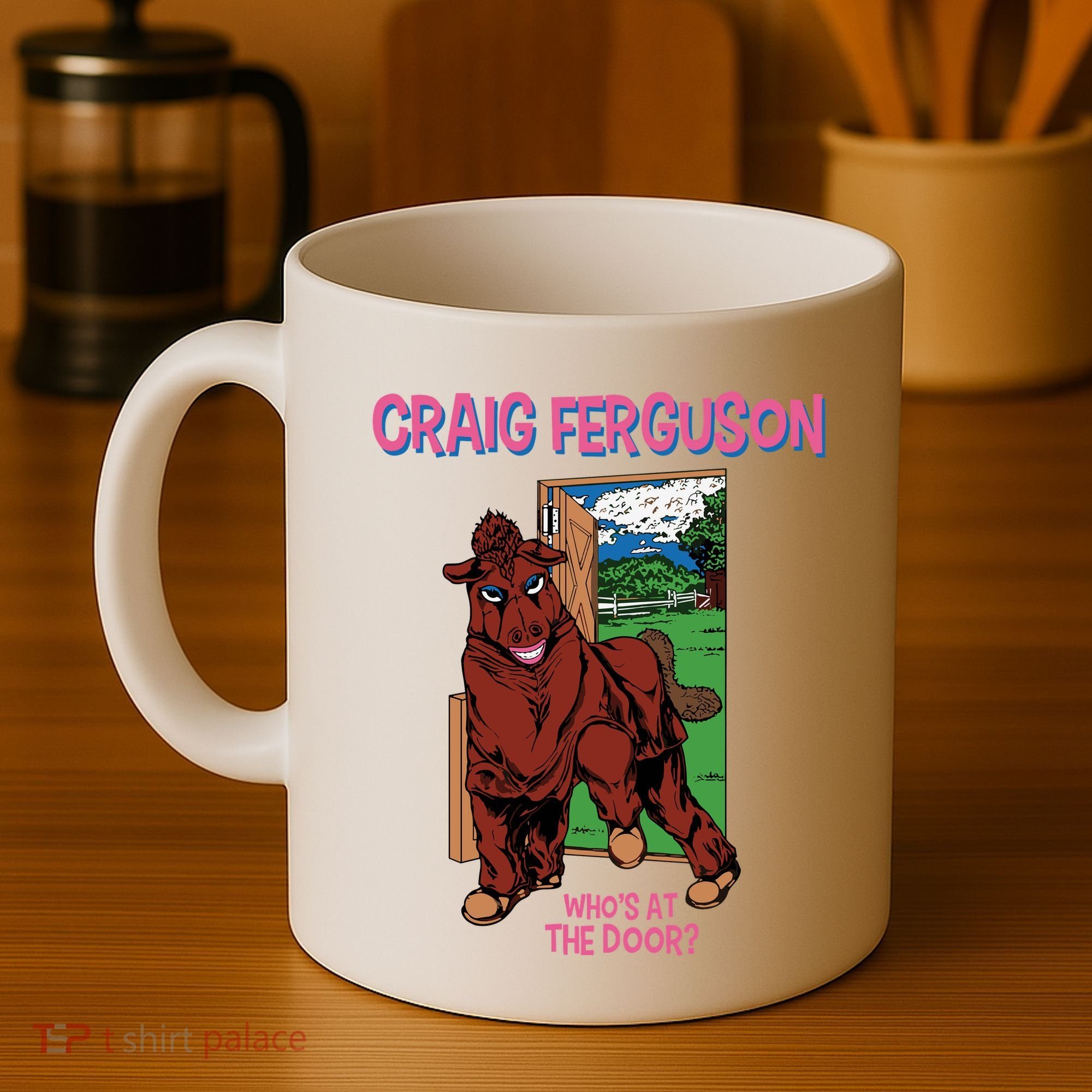 Craig Ferguson WhoS At The Door Coffee Mug