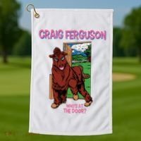 Craig Ferguson WhoS At The Door Golf Towel thumb 1