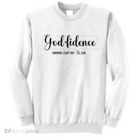 Christian For Women Godfidence Trust God Faith Gift Sweatshirt thumb 0