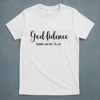Christian For Women Godfidence Trust God Faith Gift T-Shirt thumb 5