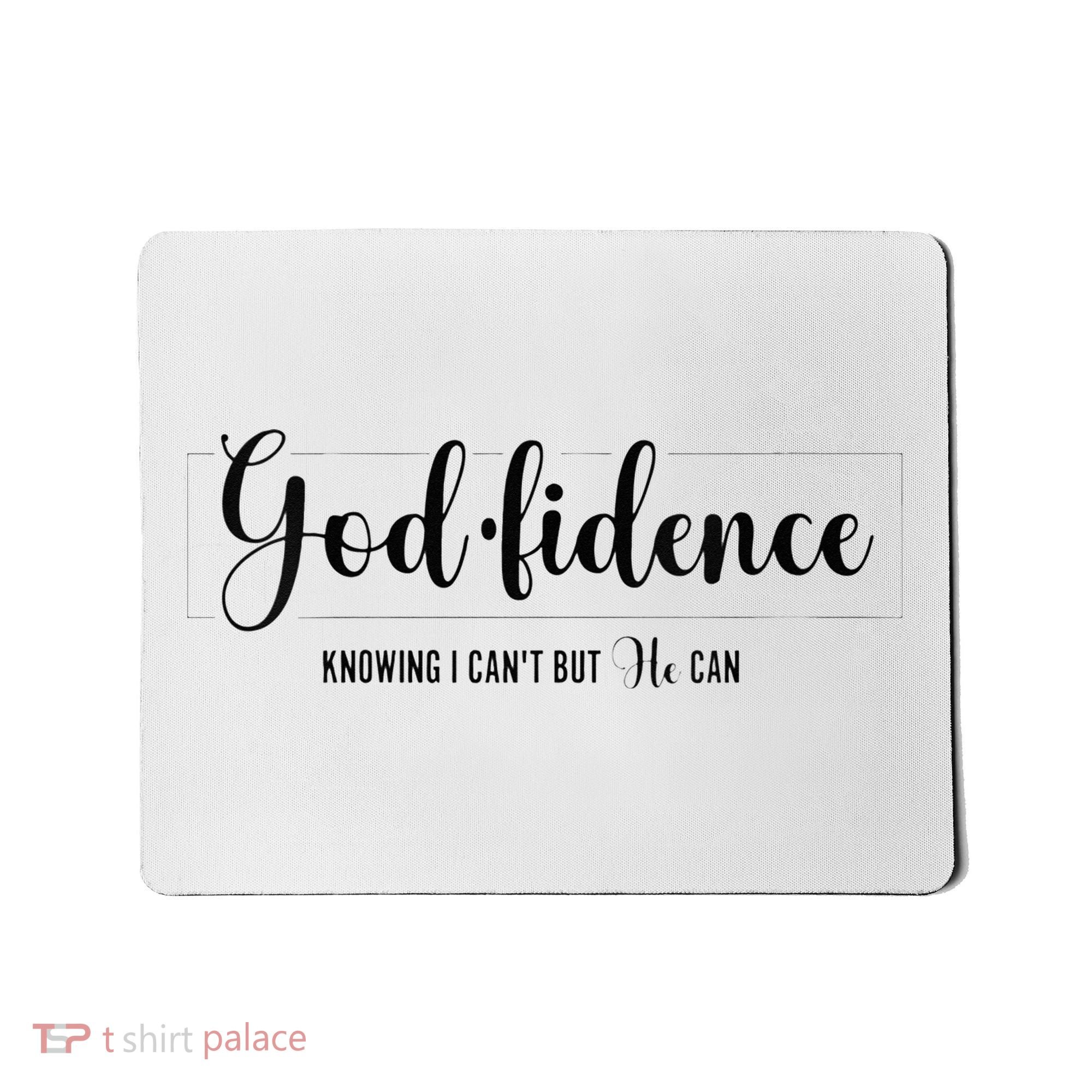 Christian For Women Godfidence Trust God Faith Gift Mousepad