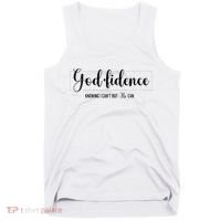 Christian For Women Godfidence Trust God Faith Gift Tank Top thumb 0