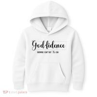 Christian For Women Godfidence Trust God Faith Gift Kids Hoodie thumb 0