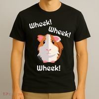 Cute Funny Wheek Guinea Pig Owner Cavy Lover T-Shirt thumb 3