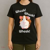 Cute Funny Wheek Guinea Pig Owner Cavy Lover T-Shirt thumb 4