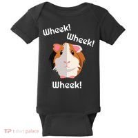 Cute Funny Wheek Guinea Pig Owner Cavy Lover Baby Bodysuit thumb 0