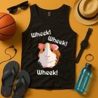 Cute Funny Wheek Guinea Pig Owner Cavy Lover Tank Top thumb 4