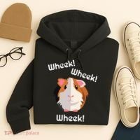 Cute Funny Wheek Guinea Pig Owner Cavy Lover Hoodie thumb 4