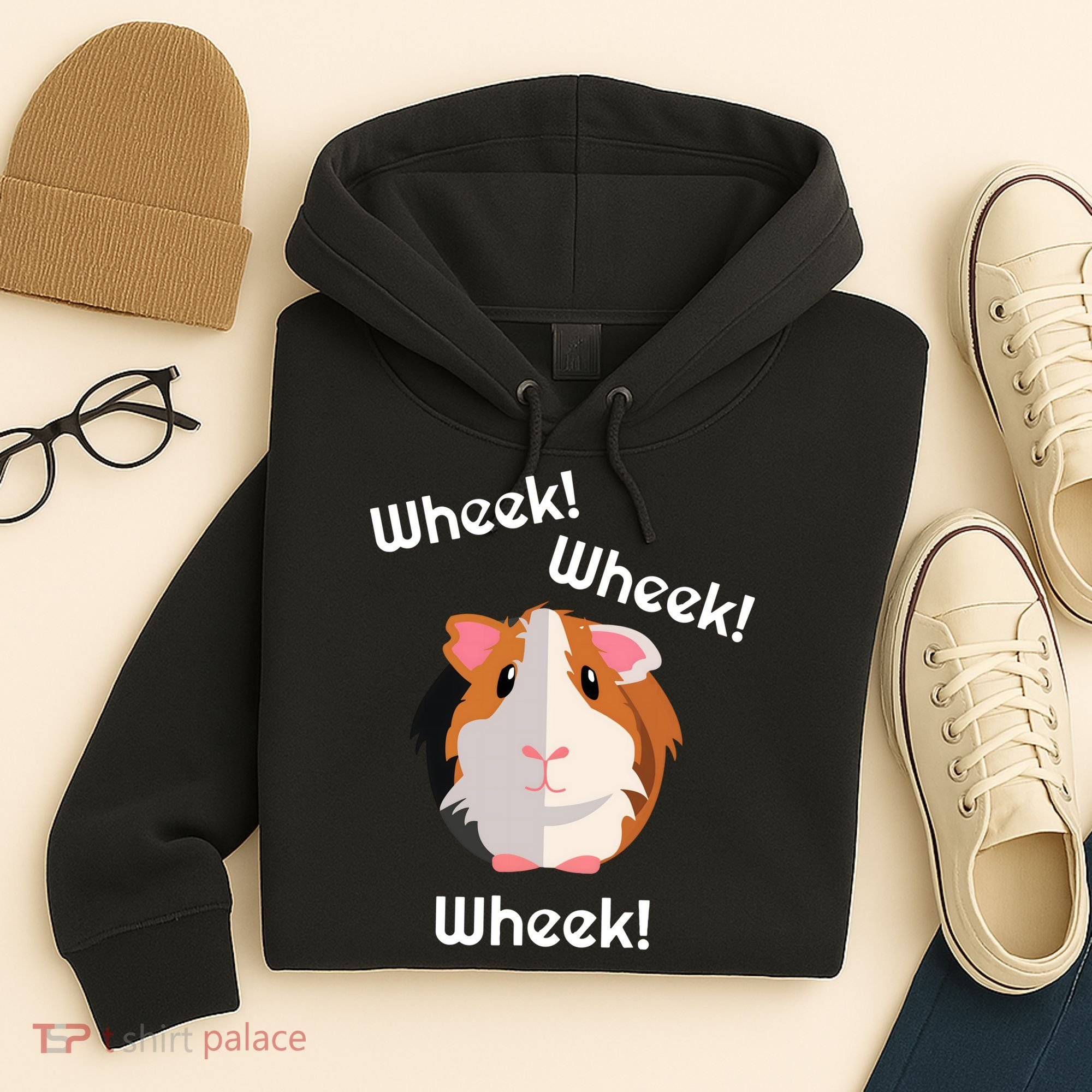 Cute Funny Wheek Guinea Pig Owner Cavy Lover Hoodie